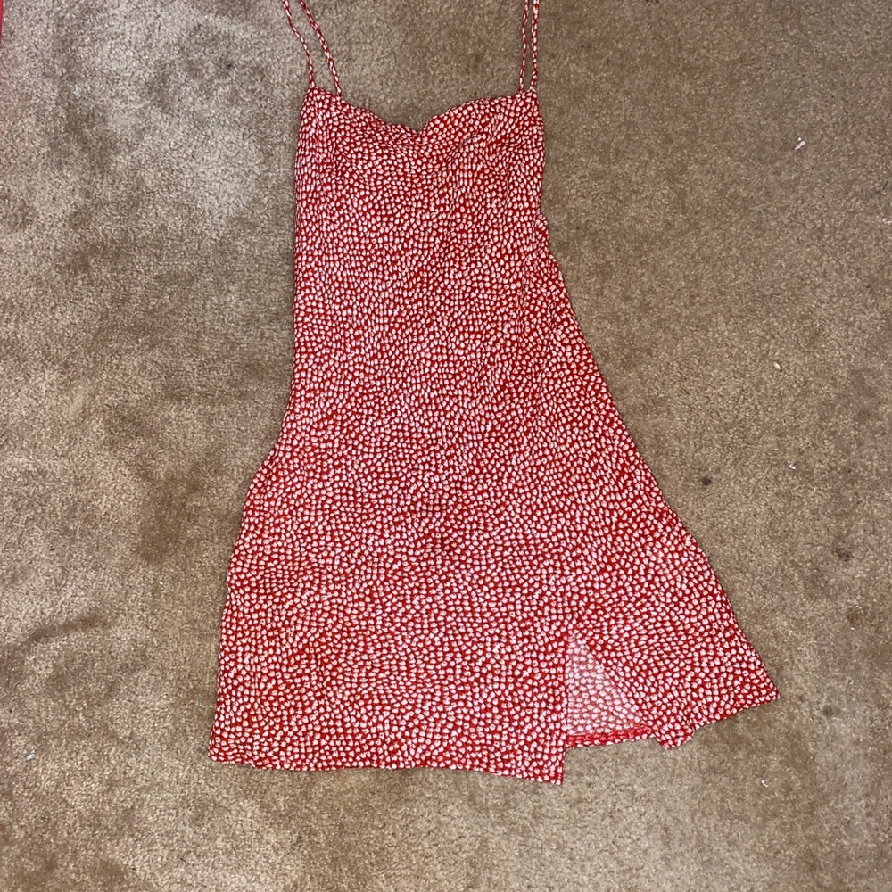 Red Mini Dress - Picture 3 of 6